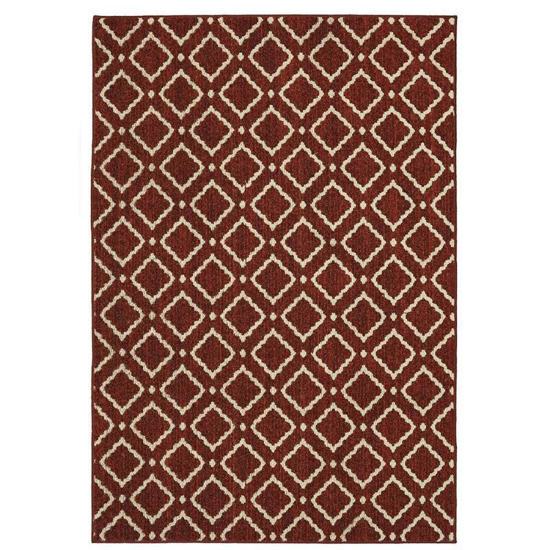 lot 171 image: Mohawk Home Montana Garnet Cream 5 ft. x 7 ft. Area Rug, Model 547486