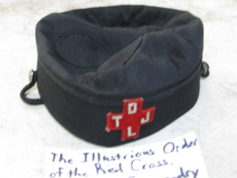 Vintage Red  Cross Hat