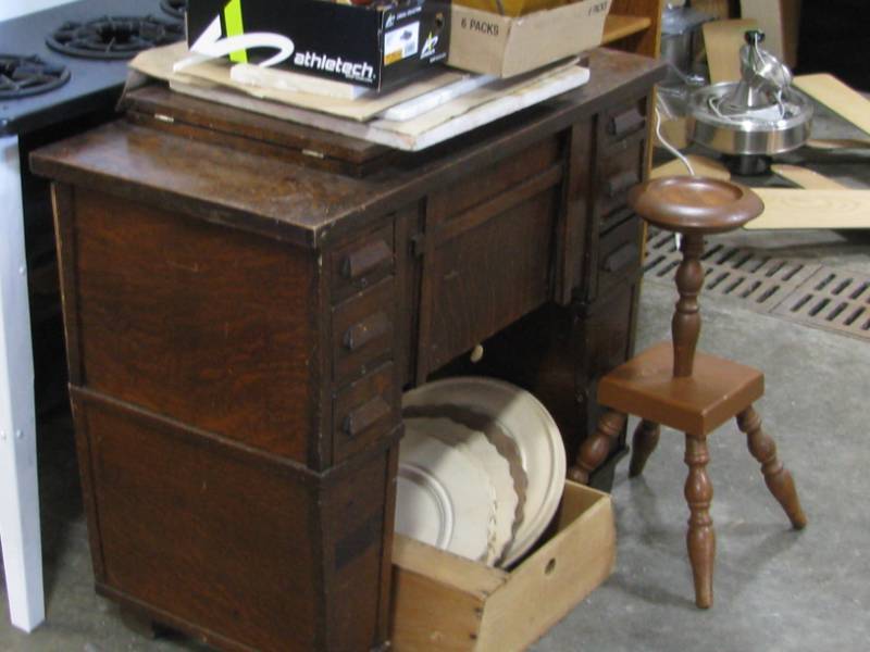 Sewing Cabinet Lot