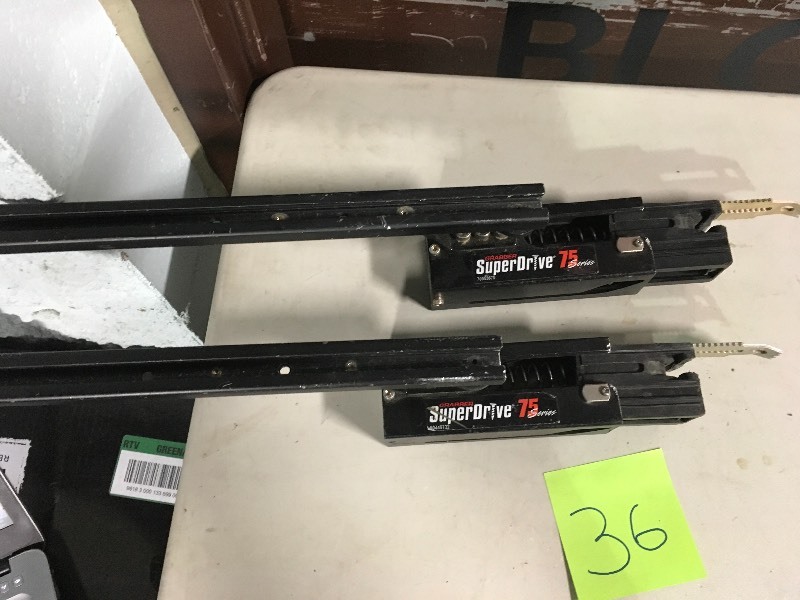 lot 36 image: Lot of 2 Grabber Super Drive Staplers Used in working conditions