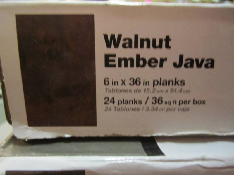 lot 6 image: 4 Cases of Traffic Master Walnut Em...