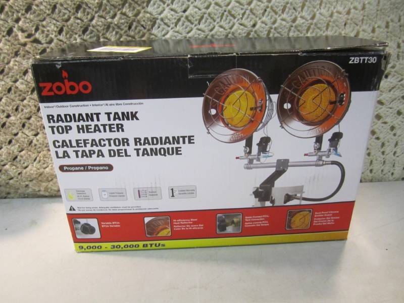 lot 18 image: Zobo 30,000 BTU Propane Radiant Tan...