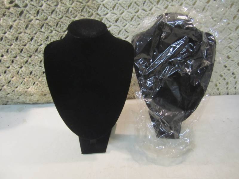 lot 56 image: Lot of 2 - 11.25 Tall Necklace Dis...