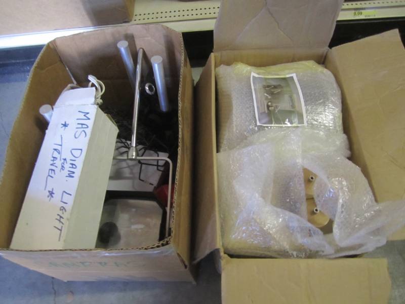 lot 74 image: Lot of Microscope Stands Large Magn...