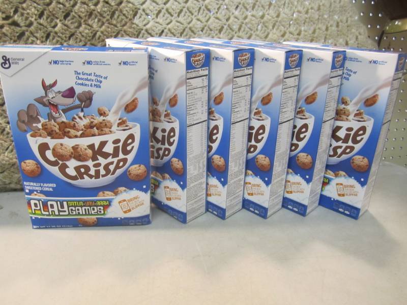 lot 102 image: 6 Boxes of Cookie Crisp Cereal Best...