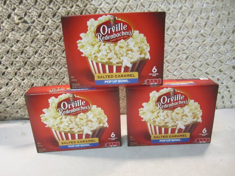 lot 137 image: 3 Boxes of Orville Redenbachers Sal...