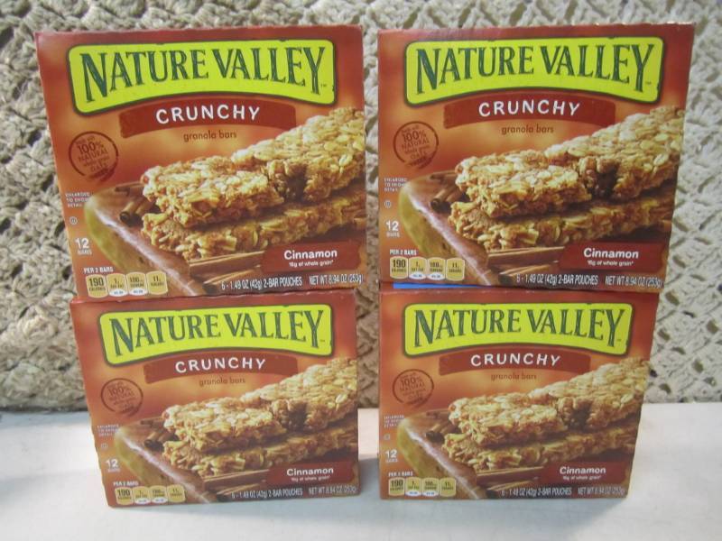 lot 175 image: 4 Boxes of Nature Valley Crunchy Ci...