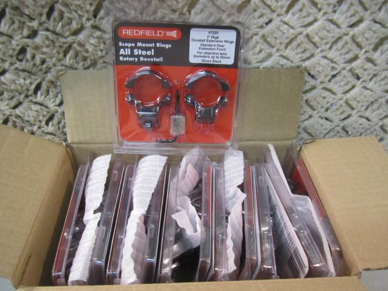 lot 210 image: Case of 12 RedField Scope Mount Rin...