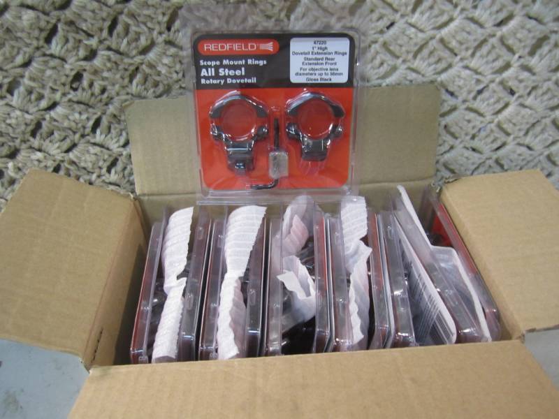 lot 211 image: Case of 12 RedField Scope Mount Rin...