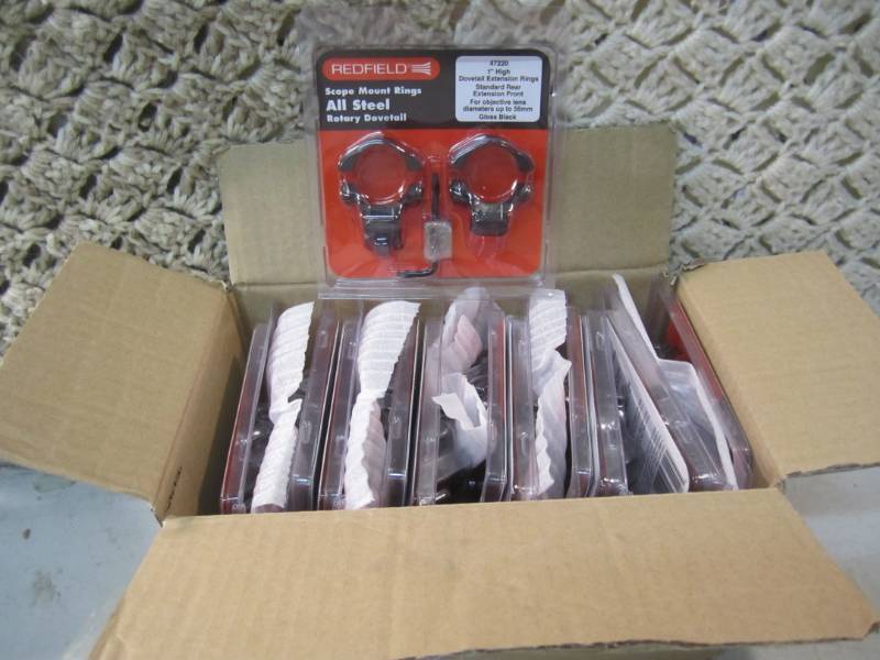 lot 215 image: Case of 12 RedField Scope Mount Rin...