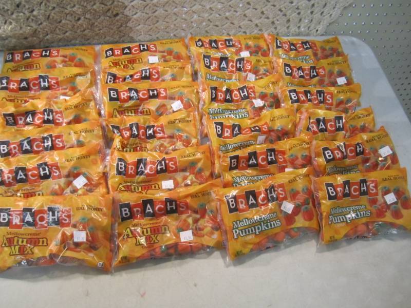 lot 233 image: 24 Bags of Brachs Mellowcreme Pumpk...