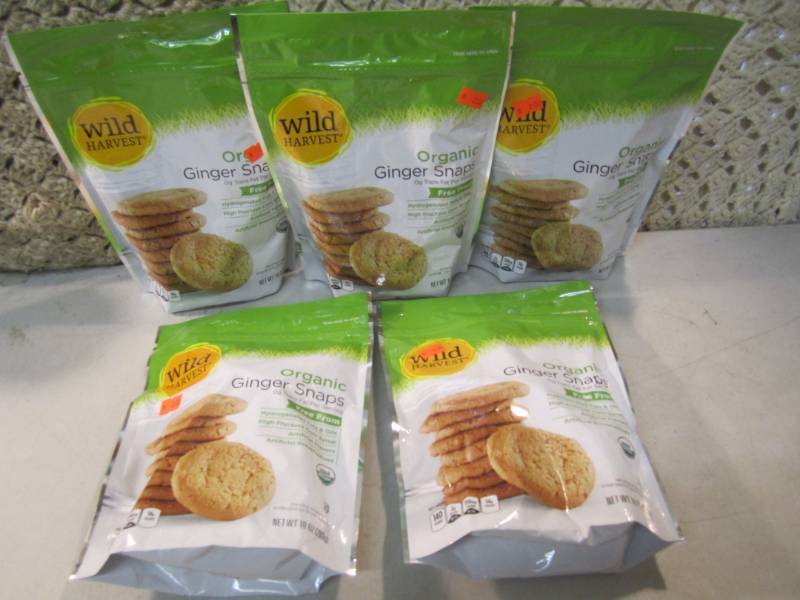 lot 243 image: 5 Bags of Organic Ginger Snap s Coo...