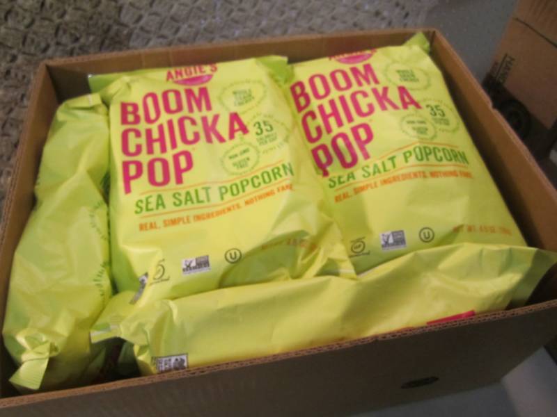 lot 245 image: 8 Bags of Boom Chicka Pop Sea Salt ...