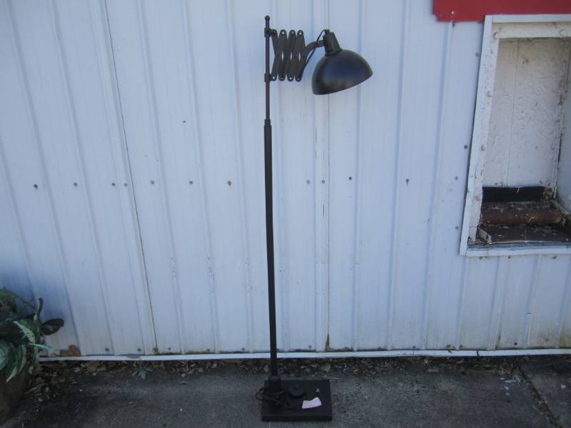 lot 249 image: Expandable Floor Lamp Black 58.5 t...
