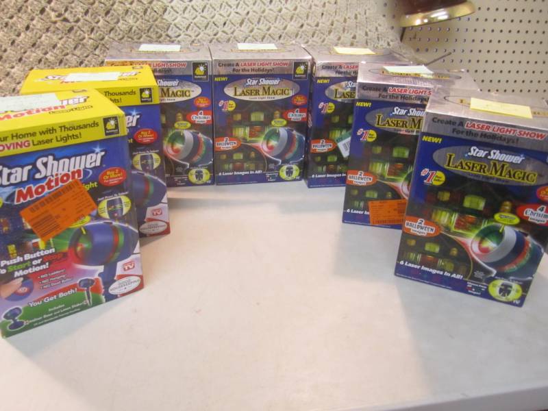 lot 268 image: Lot of 7 Projection Laser Lights Al...