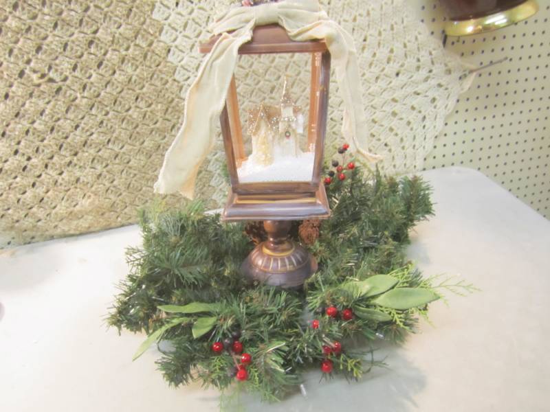 lot 278 image: Light-Up Christmas Decor 19.5 high...