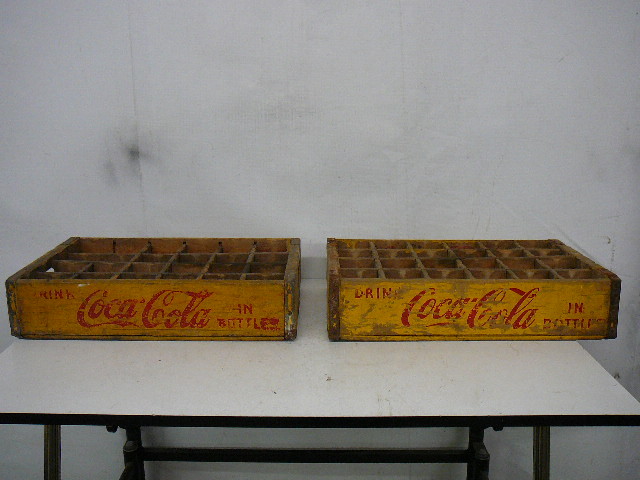 lot 20 image: Vintage Wooden Coke Crates