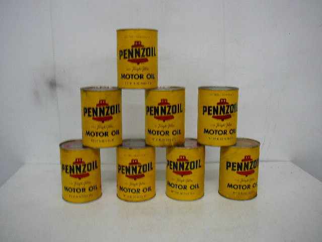 lot 30 image: Vintage Paper OIl Cans