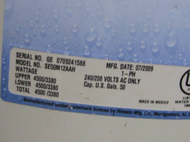G.E. Electric Hot Water Heater | Appliance Sale PLUS | K-BID