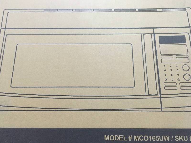 lot 19 image: Magic Chef 1.6 cu. ft. Over the Range Microwave in White open box not used