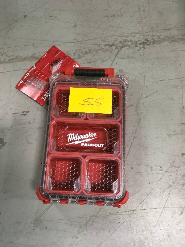 lot 55 image: Milwaukee 48-22-8435 PACKOUT 5-Compartments Small Parts Organizer