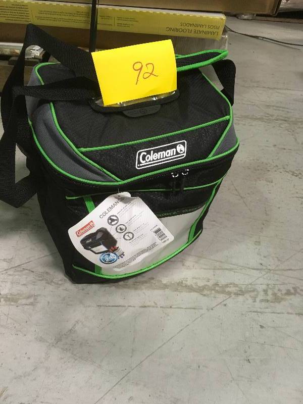 lot 92 image: Coleman 24-Hour 30-Can Cooler Food Drinks Cold Storage Camping Picnic