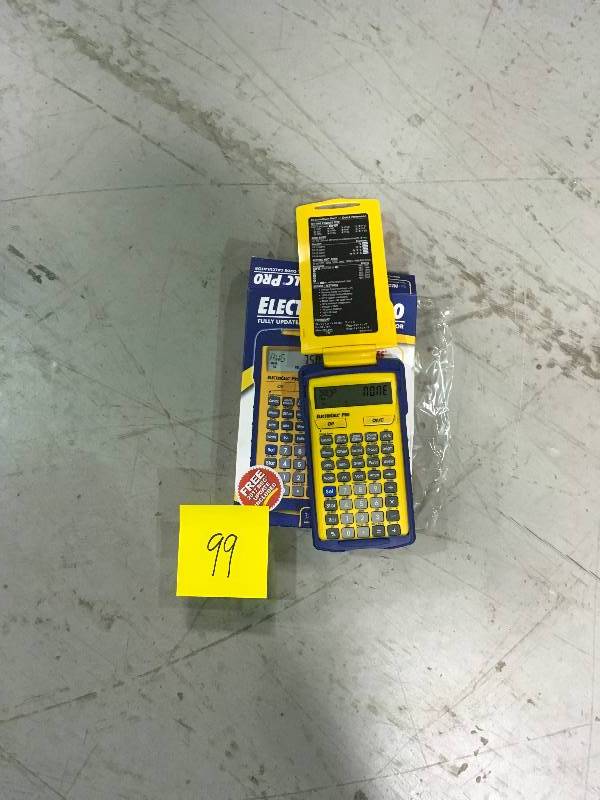 lot 99 image: LOT OF TWO Electrical Calculator,8-14 x 6 In,LCD CALCULATED INDUSTRIES 5070