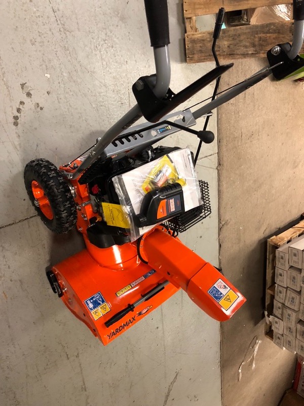 lot 106 image: YARDMAX 22 in. 2-Stage Gas Snow Blower in good conditions