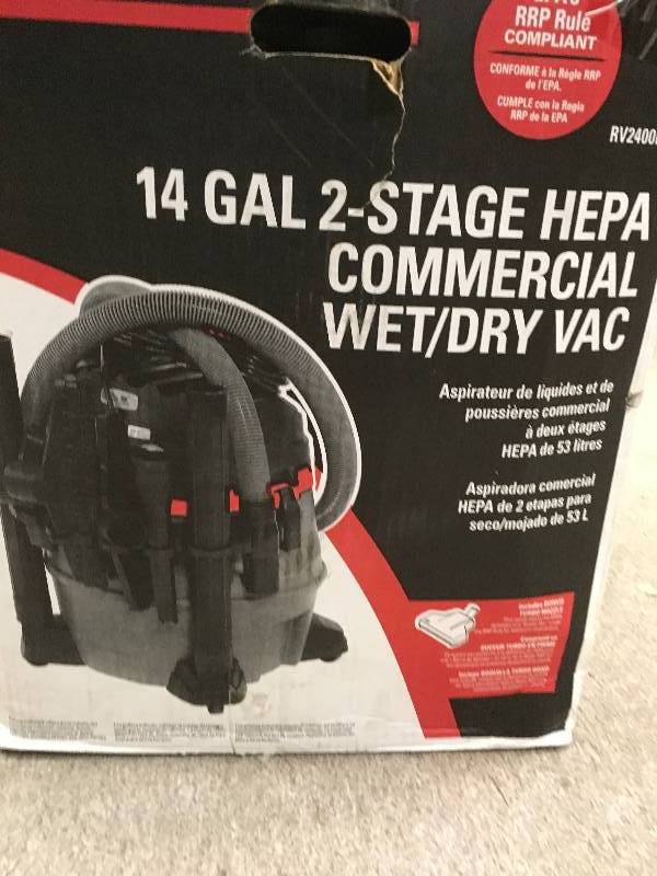lot 20 image: RIDGID 14 gal. HEPA Wet Dry Vac