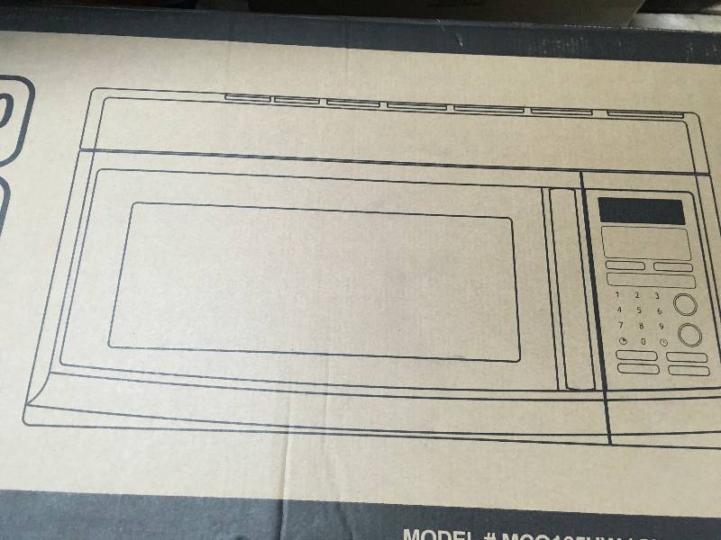 lot 22 image: Magic Chef 1.6 cu. ft. Over the Range Microwave in White open box not used