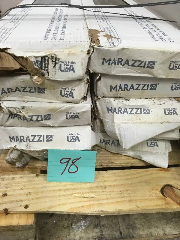 lot 98 image: LOT OF 10 CASES MARAZZI Sequoia Forest Evening Gray 8 in. x 40 in. Porcelain Floor and Wall Tile (10.75 sq. ft.  case)