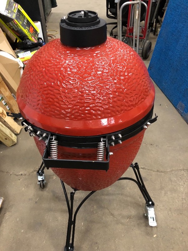 lot 103 image: Kamado Joe Big Joe Charcoal Grill in Red