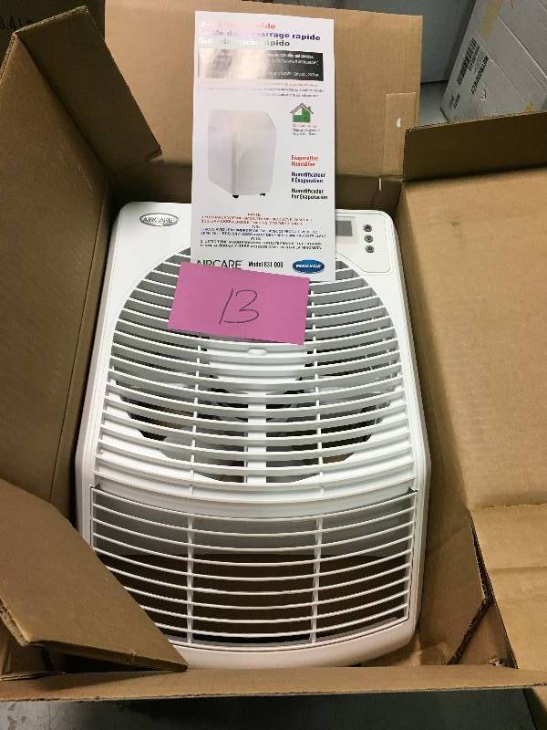 lot 13 image: AIRCARE 6-Gal. Evaporative Humidifier for 2700 sq. ft. open box in good condition