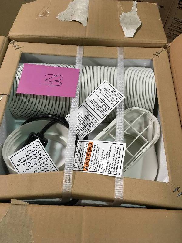 lot 33 image: HAIER 10,000 BTU Portable Air Conditioner with Dehumidifier open box in good condition