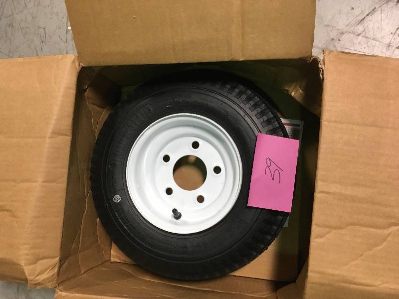 lot 39 image: Martin Wheel 480400-8 Load Range C 5-Hole Trailer Tire and Wheel Assemblynot used