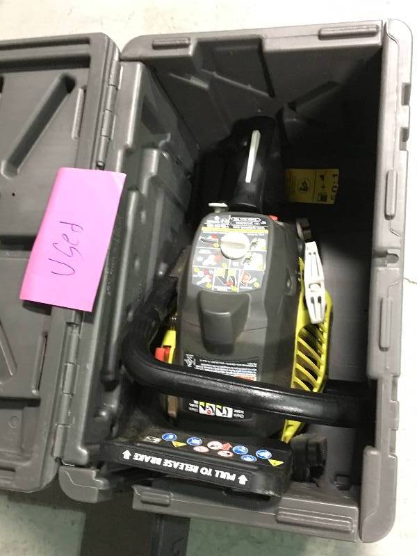 lot 66 image: Ryobi chain saw used in good condition