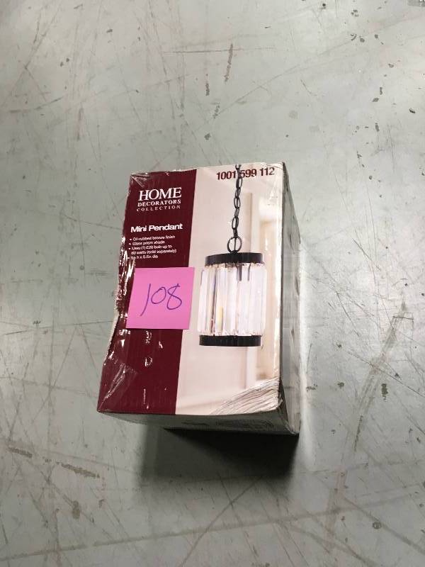 lot 108 image: Ekena Millwork 18 in. x 51 in. Lifetime Vinyl Custom Offset Raised Panel Shutters Pair Wineberry  in good condition