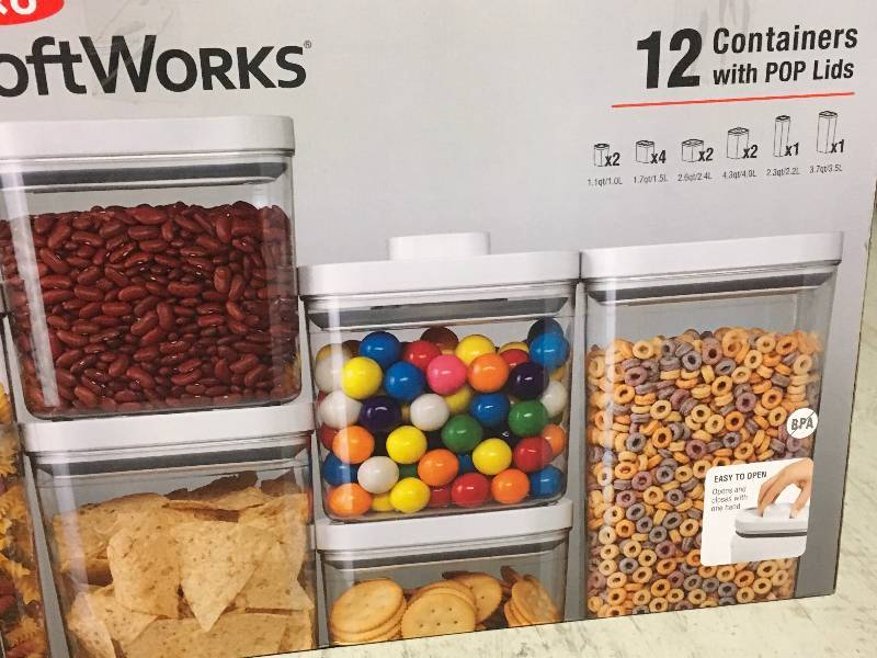 lot 90 image: OXO Softworks 12 Piece Container Set With Pop Lids open box