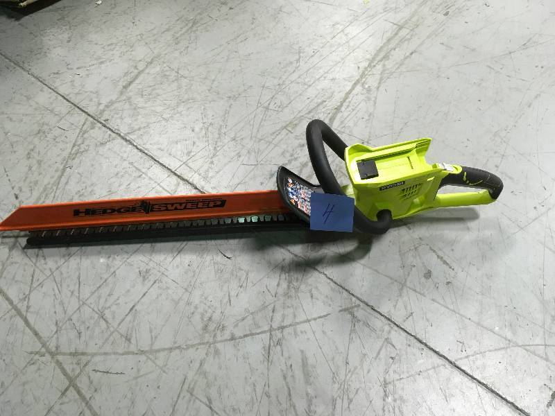 lot 4 image: Ryobi Tools RY40601 40V 24 Cordless Dual Action Hedge Trimmer, Bare Tool in good working condition