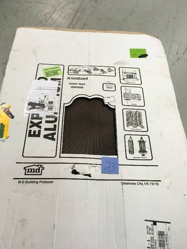 lot 23 image: M-D Building Products 57406 3-Feet by 4-Feet EM-2 Expanded Aluminum not used