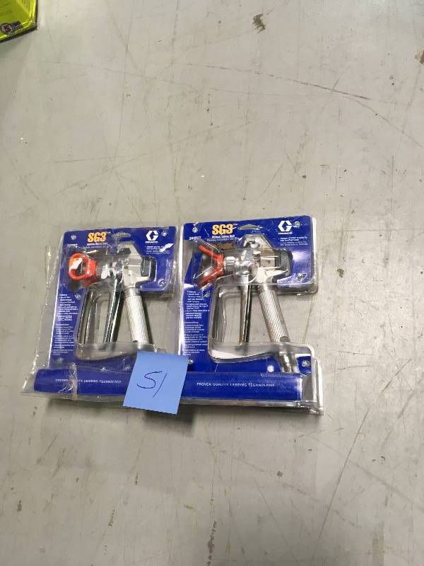 lot 51 image: Lot of 2 Graco SG3 Airless Spray Gun used in working condition