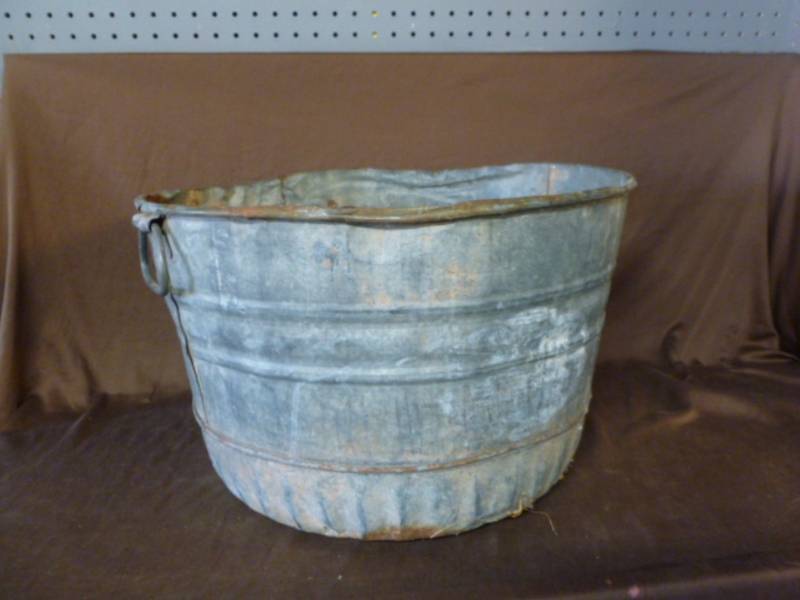 Vintage Galvanized Steel Tub