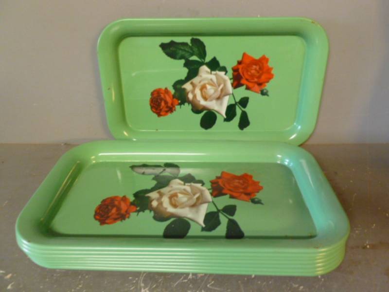Vintage Metal Serving Trays