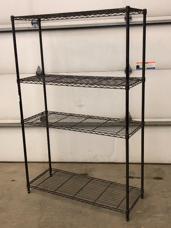 lot 18 image: 4x6 Steel Rack With Adjustable Sh...