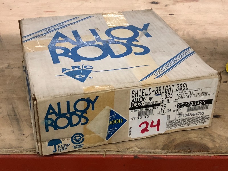 lot 24 image: Full 25# Spool Of Alloy-Rods .035 ...