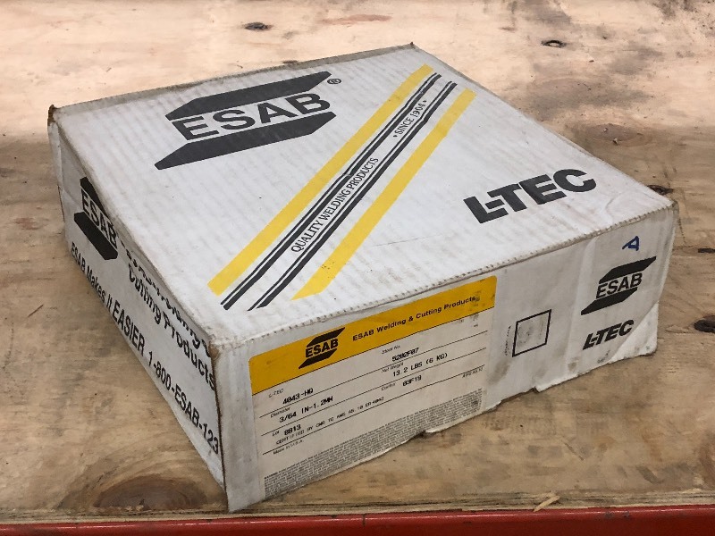 lot 34 image: Full 13# Spool Of ESAB 364 Weldin...