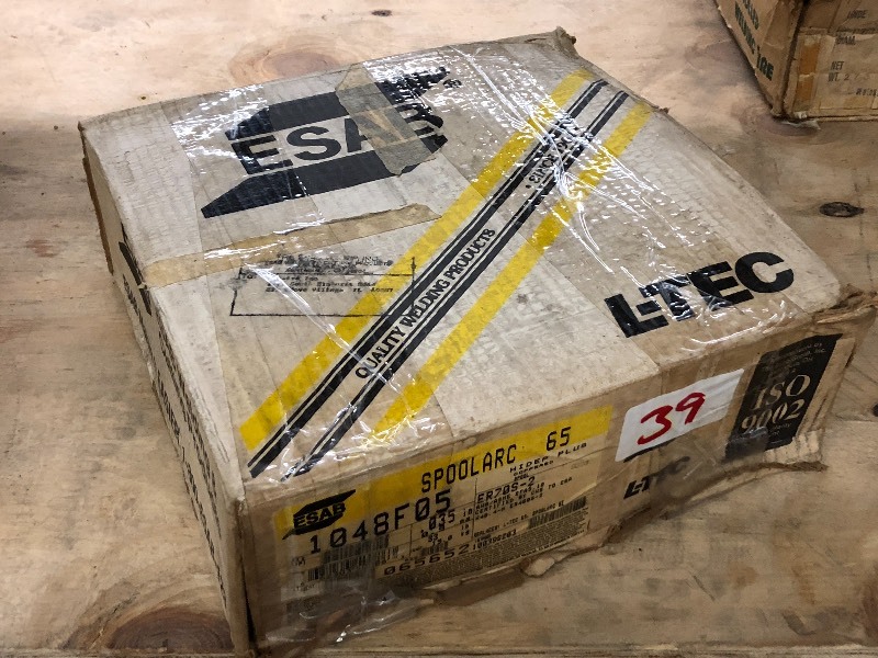 lot 39 image: Full 33# Spool Of ESAB .035 SpoolA...