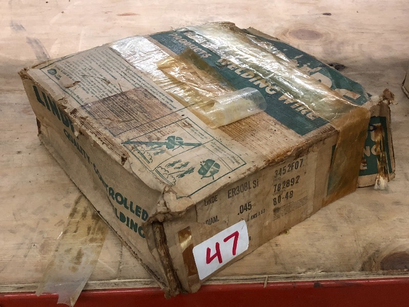 lot 47 image: Full Spool Of Linde .045 Welding W...