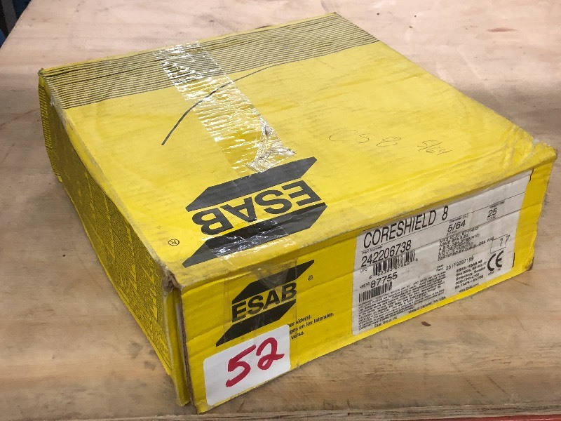 lot 52 image: Full 25# Spool Of ESAB 564 Coresh...