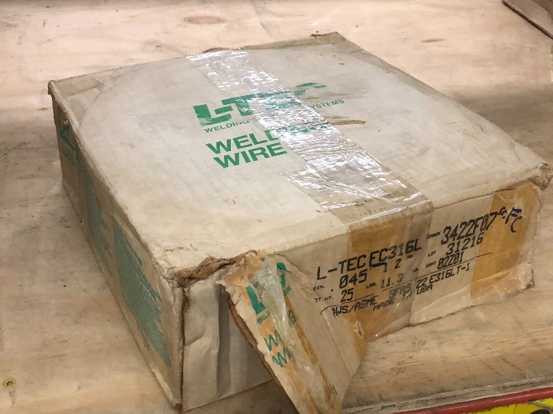 lot 57 image: Full 25# Spool Of L-Tec .045 Weldi...